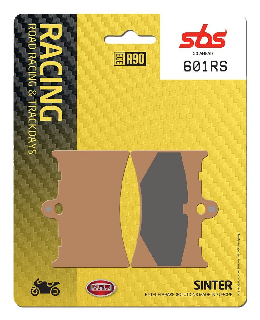 SBS RACING BRAKE PADS SINTER RACE FRONT 601RS – Podium Motorcycle ...