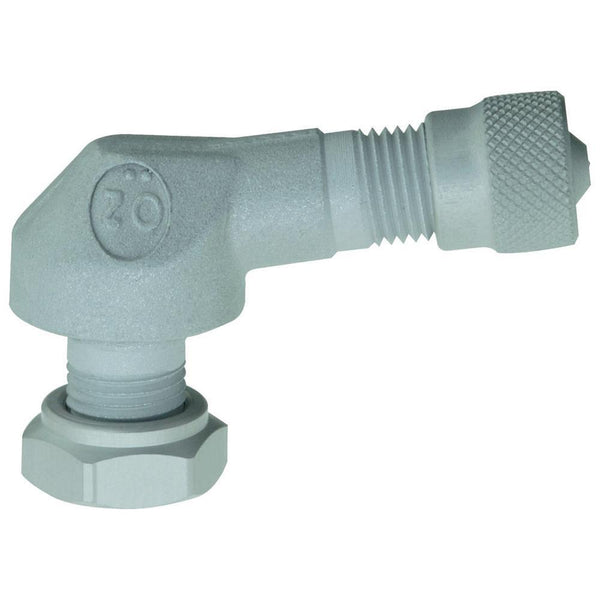 Haltec TV-510 90° Bent Valve Stems (4-Pack) - 5.5" Long, Nickel Plated For Truck/Bus Aluminum Wheels